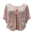 thumbnail image 1 of Inevnen Women Sequin Beaded Art Deco Evening Cape Vintage 1920s Shawl Wraps Bolero Flapper Cover Up, 1 of 1