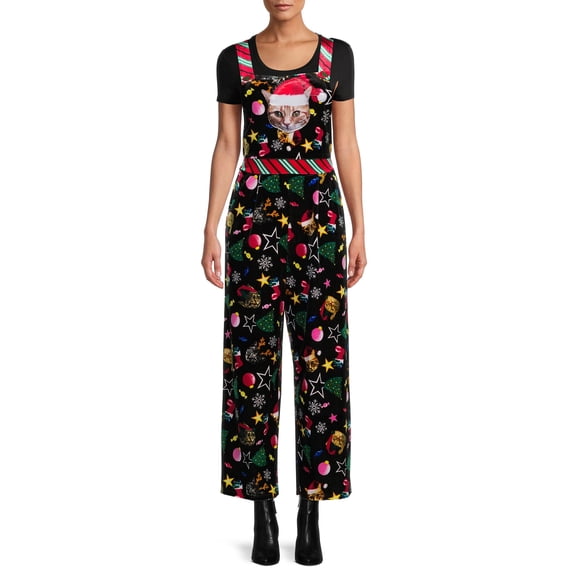 Inevnen Women’s Jumpsuit Overalls Sleeveless Print Romper Holiday Costume
