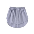 thumbnail image 1 of Inevnen Women's Layering Fake Top Lower Sweep Skirt Cotton Half-Length Shirt Extender, 1 of 4