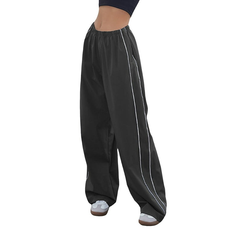 Vintage Y2K Black Low Rise Skinny Leg Women's 2000s Sweatpants