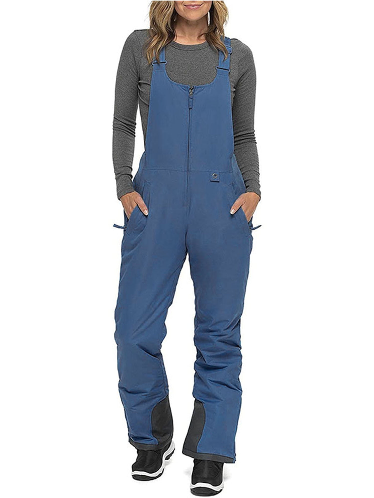 Inevnen Womens Snow Bibs Waterproof Insulated Bib Overalls OnePiece