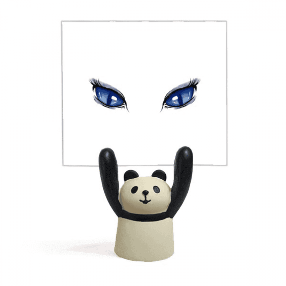 Inexorability Grimness Eyes Memo Holder Cartoon Animal Panda Stand Decoration