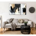 thumbnail image 1 of Whiteline Modern Living Inez 3-Piece 48"x24" (each) Canvas Wall Art, Black PS Frame, 1 of 2