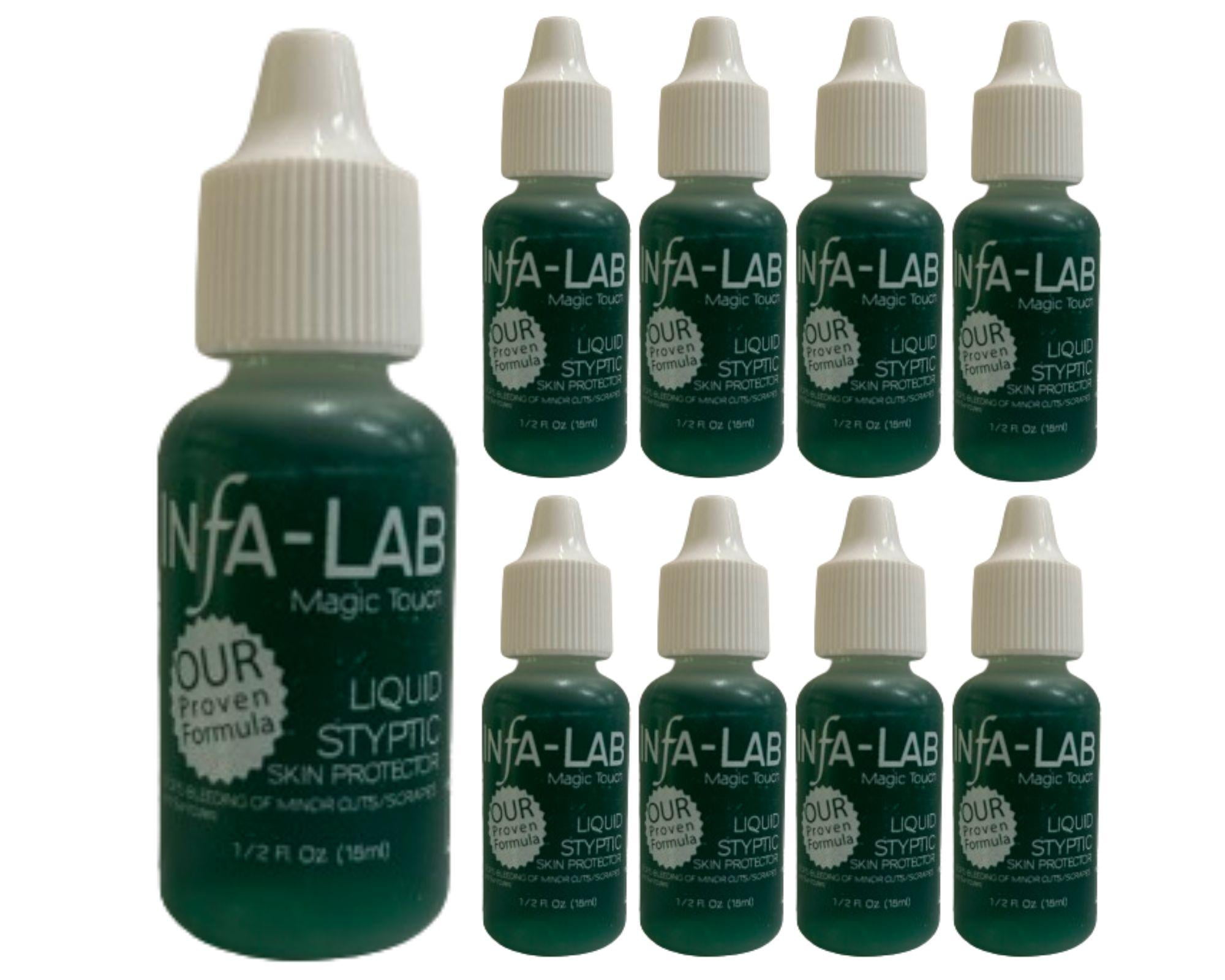 Infalab Magic Touch Liquid Styptic Skin Protector - 1/2 oz for Swift Wound Relief (9 pieces)