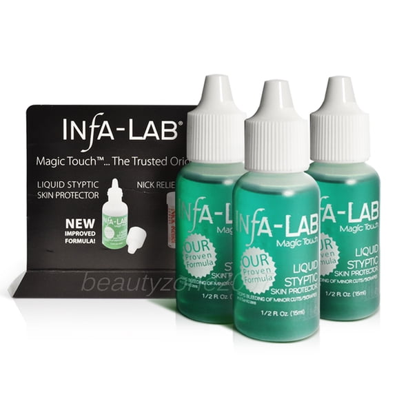 Infalab Magic Touch Liquid Styptic Skin Protector Stop Bleeding Cuts (3 piece)