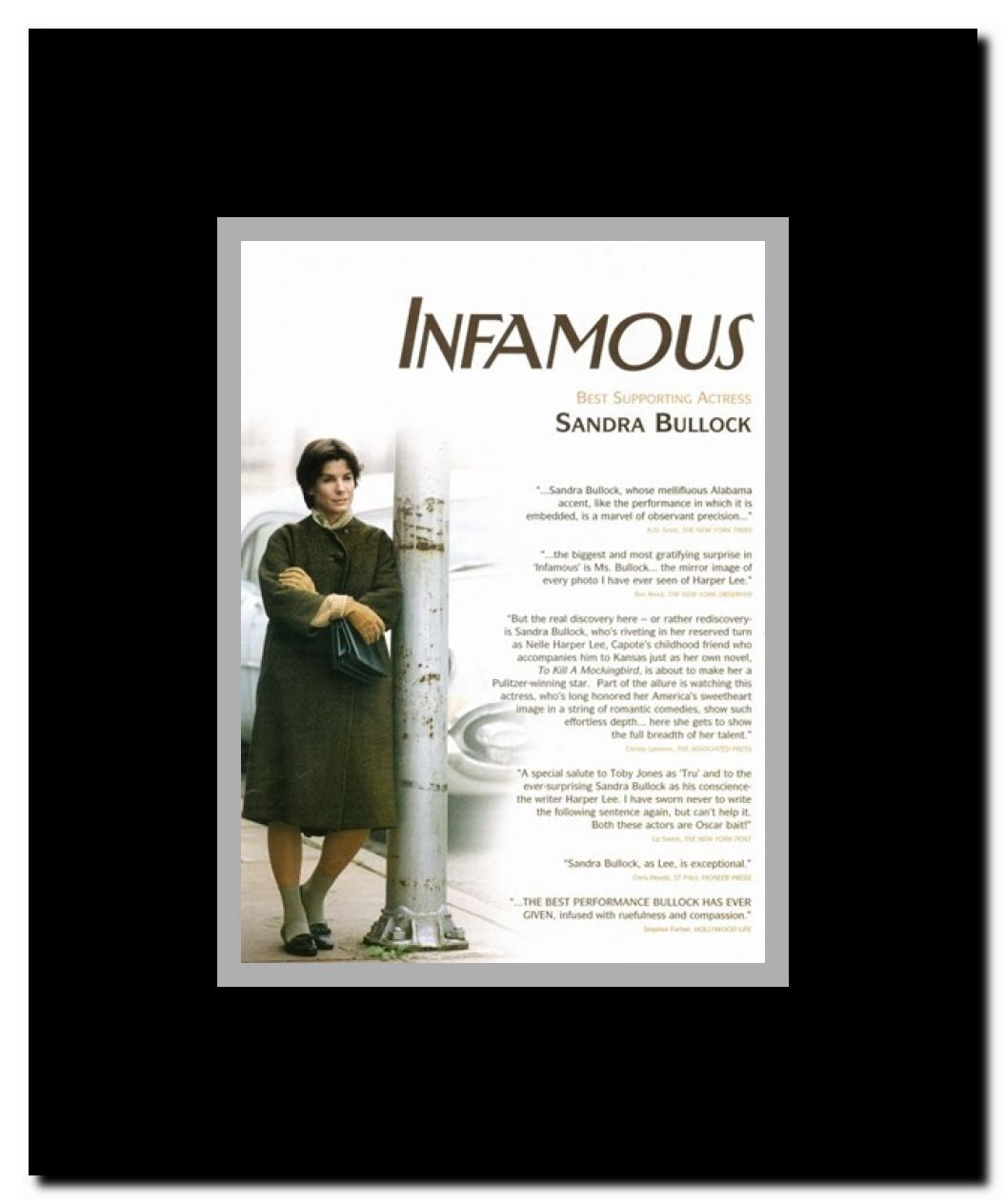 Infamous Framed Movie Poster