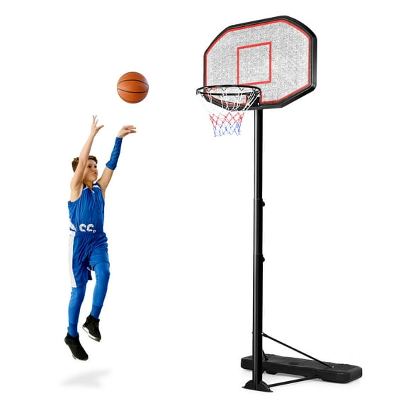 Infans 10FT 43" Backboard In/Outdoor Adjustable Height Basketball Hoop Home School New