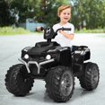 thumbnail image 1 of Infans 12V Kids 4-Wheeler ATV Quad Ride On Car w/ LED Light & Music Black, 1 of 7
