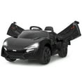 thumbnail image 1 of Infans 12V Kids Ride On Car 2.4G RC Electric Vehicle w/ Lights MP3 Openable Doors Black, 1 of 7