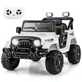 thumbnail image 1 of Infans 12V Kids Ride on Truck Car w/Remote Control, Threaded Wheels 3 Speeds LED Lights, 1 of 7