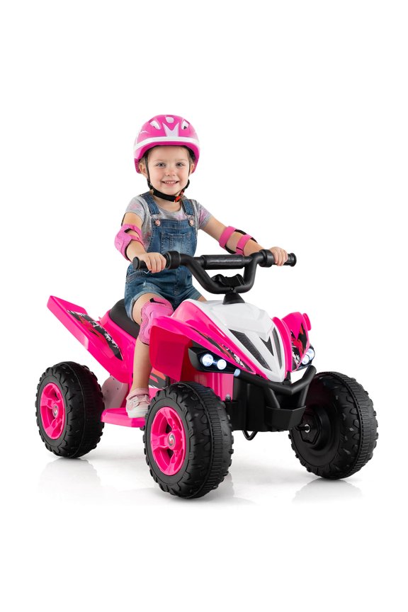 12V Quad 4 Wheeler Ride on Toy with Music, Light, USB Port, Wireless Connection