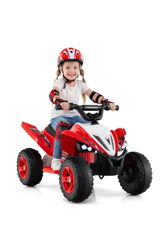 12V Quad 4 Wheeler Ride on Toy with Music, Light, USB Port, Wireless Connection