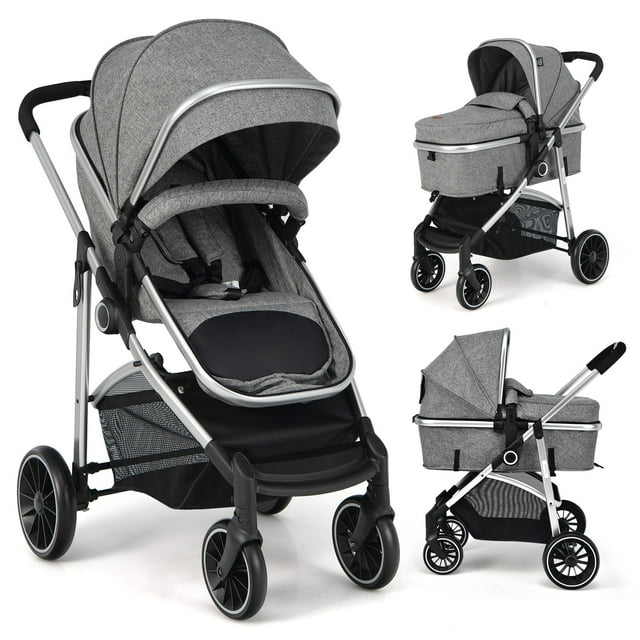 Infans 2 in 1 Convertible Baby Stroller High Landscape Infant Stroller