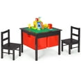 thumbnail image 1 of Infans 2-in-1 Kids Activity Table & 2 Chairs Set w/Storage Building Block Table, 1 of 7