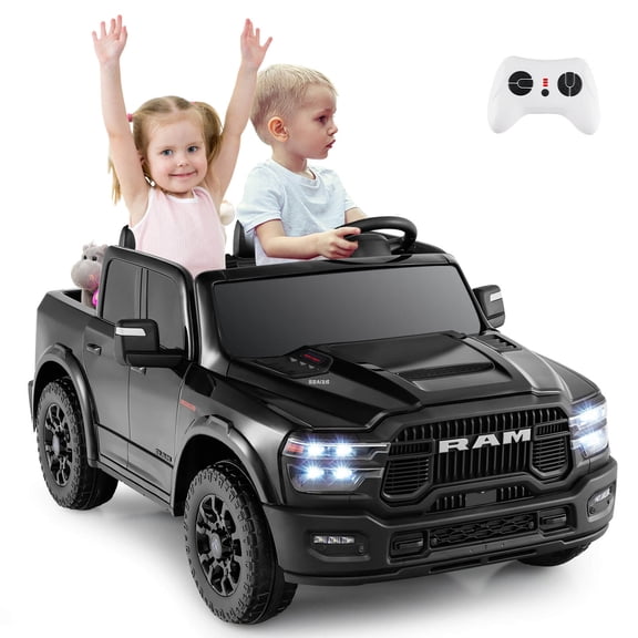 Infans 24V 2 Seater Ride on Truck w/Remote Control 3 Speeds Bluetooth LED Headlight