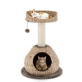 thumbnail image 1 of Infans 28" Hand-Made Cat Tree Tower Natural Bowl Shaped w/Perch, 1 of 6