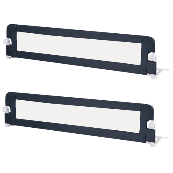 Infans 2PCS 71" Toddler Foldable Bed Rail w/ Adjustable Safety Strap, Bedrail Guard