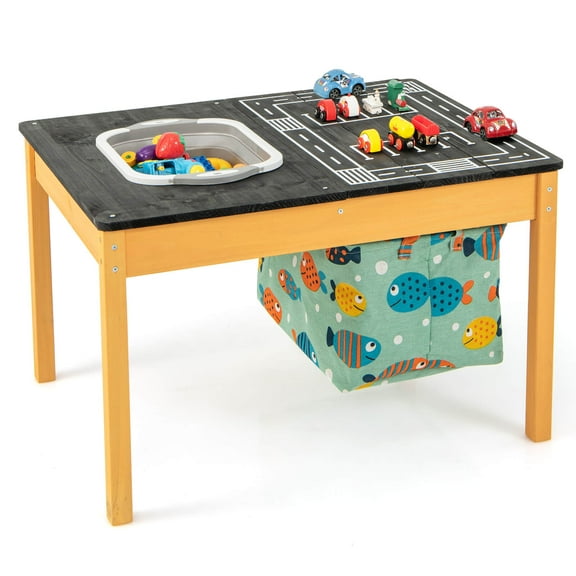 Infans 3-in-1 Kids Activity Table with Foldable Water Bin Large Capacity Storage Bag