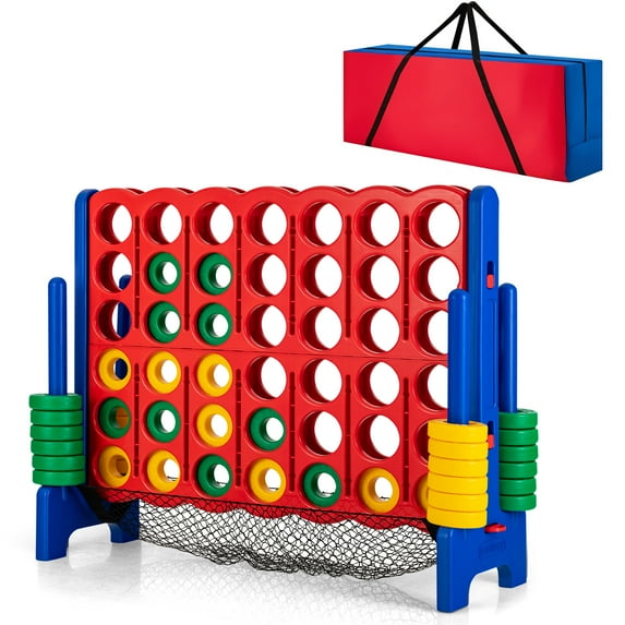 Infans 4 In A Row 4-to-Score Game In/Outdoor Party Connect Game W/Bag Net Storage