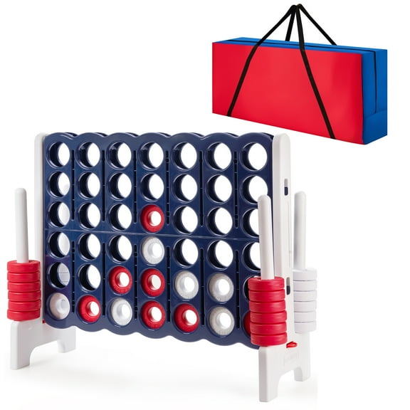 Infans 4-In-A-Row 4-to-Score Game W/Bag Indoor Outdoor Party Family Connect Game