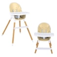 thumbnail image 1 of Infans 4-in-1 Infant Feeding Chair Convertible High Baby Chair w/Adjustable Tray Beige, 1 of 7