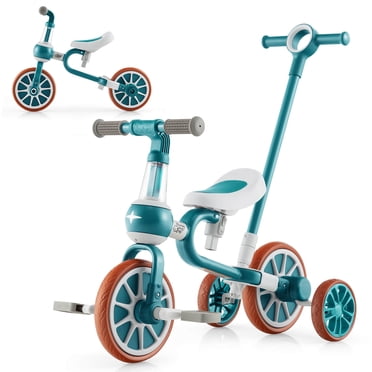 Toddler Tricycle For 2-4 Year Olds - Adjustable Seat With Light-Up Wheels & Safety Features