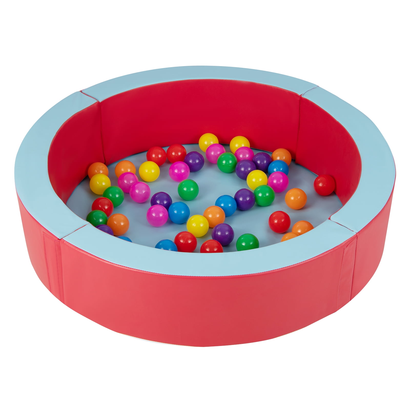 Infans 45" x 11" Large Round Foam Ball Pit Play Tent W/PU Surface & 50 Balls Kids Gift