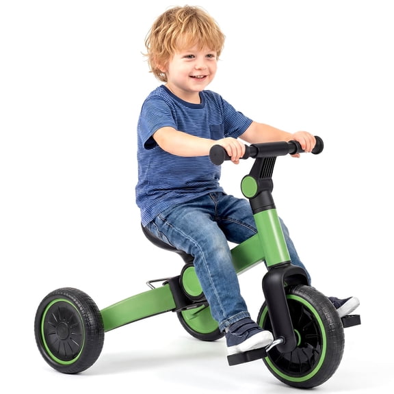 Infans 5-In-1 Toddler Bike Kids Balance Bike with Removable Pedals Adjustable Handlebar