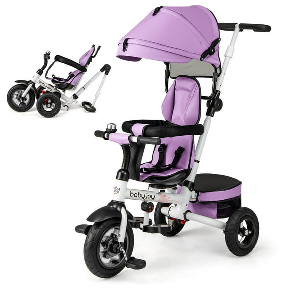 Infans 5-in-1 Folding Trike for Toddlers 1-5 Years Old w/ Safety Harness Storage