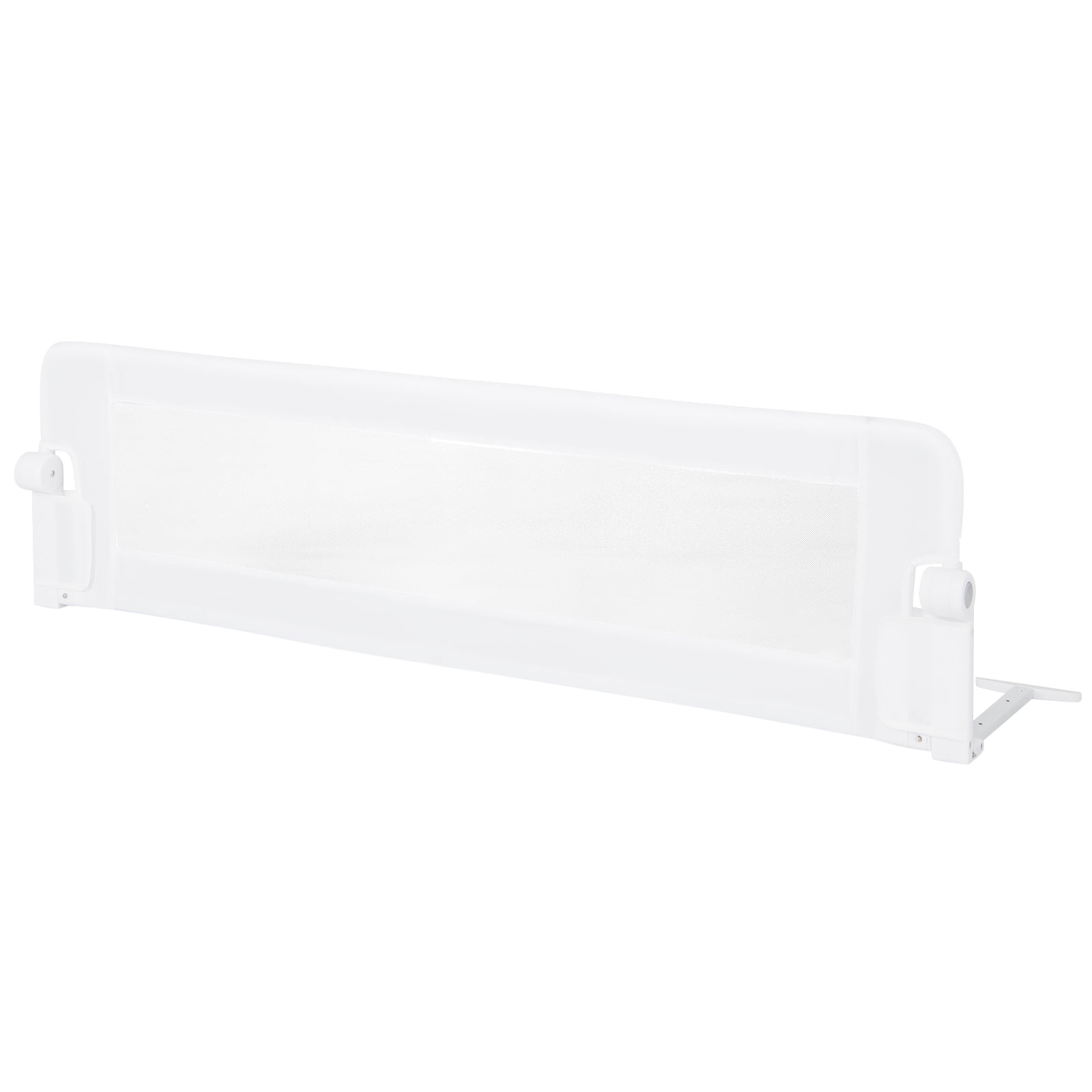 Infans 60" Toddler Foldable Bed Rail w/ Adjustable Safety Strap, Bedrail Guard White