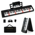 thumbnail image 1 of Infans 61-Key Foldable Piano Keyboard w/MIDI Split Function Headphone Sustain Pedal, 1 of 7