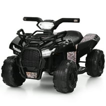 Infans 6V Kids ATV Quad Electric Ride On Car Toy Toddler w/LED Light&MP3 Black