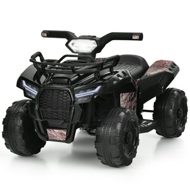 Infans 6V Kids ATV Quad Electric Ride On Car Toy Toddler w/LED Light&MP3 Black