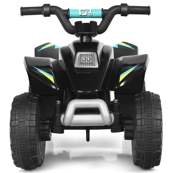 Infans 6V Kids Electric Quad ATV 4 Wheels Ride On Toy Toddlers Forward&Reverse Black
