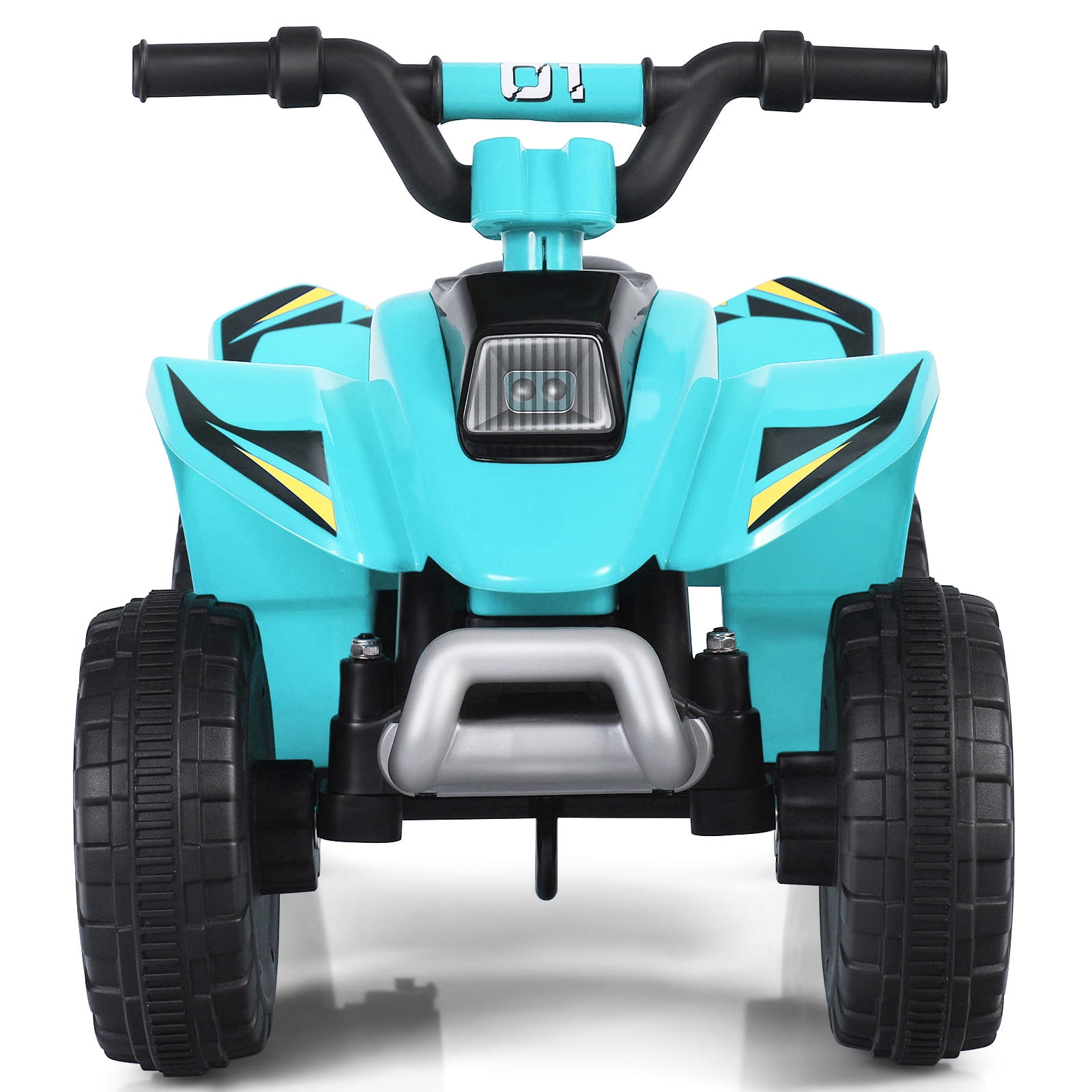 Infans 6V Kids Electric Quad ATV Ride On Toy Car for Toddlers Forward & Reverse Blue