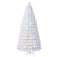 thumbnail image 1 of Infans 7 FT Pre-Lit Christmas Tree Fiber Optic Snow-Flocked w/ 270 Lights & Branch Tips, 1 of 7