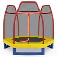 thumbnail image 1 of Infans 7FT Kids Trampoline with Safety Enclosure Net Spring Pad & Jumping Mat for Kids, 1 of 7