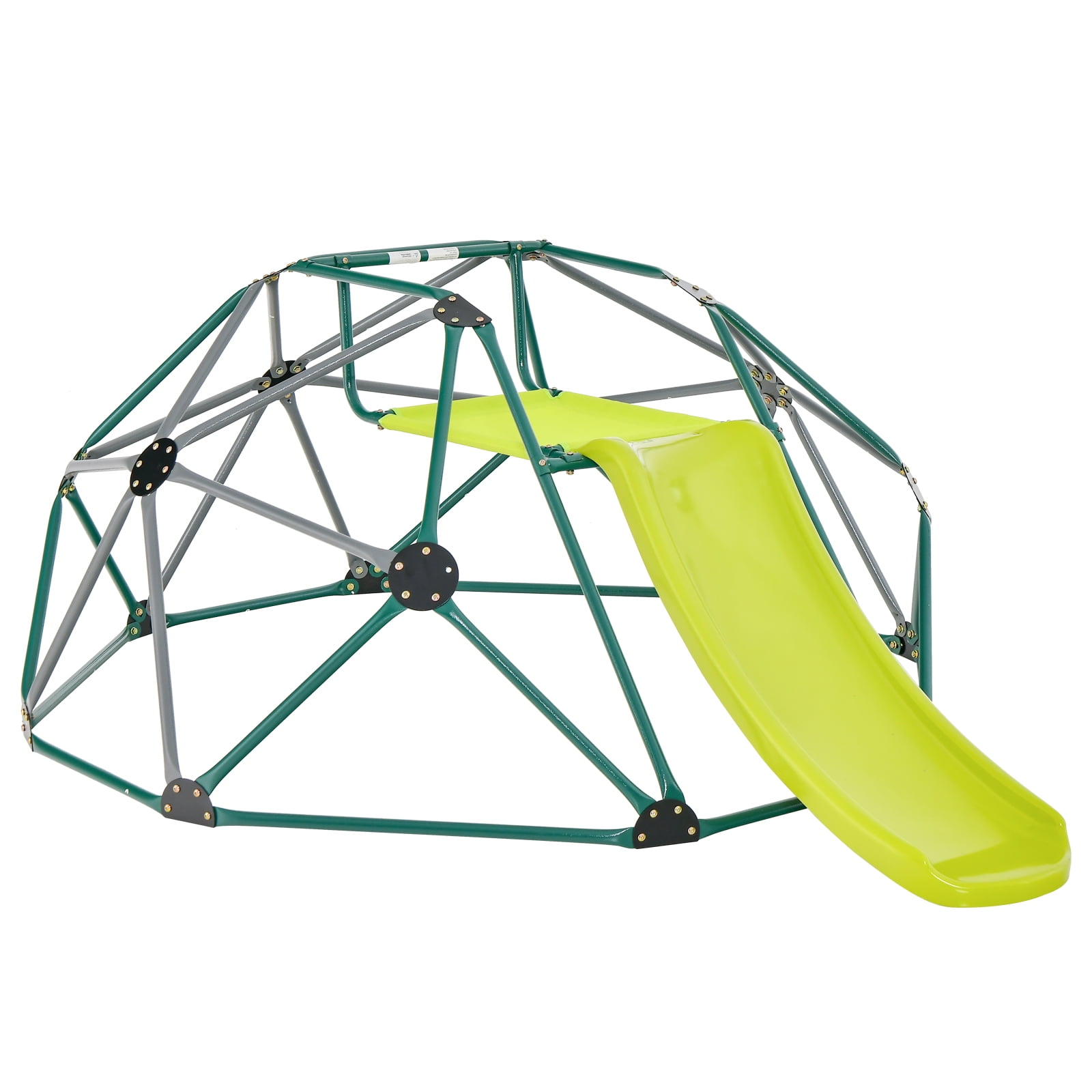 Infans 8FT Climbing Dome w/ Slide Outdoor Kids Jungle Gym Dome Climber