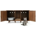 thumbnail image 1 of Infans Patented Cat Litter Box Enclosure Hidden Cat Washroom W/ 2 Doors Coffee, 1 of 7