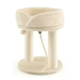 thumbnail image 1 of Infans Cat Tower Cat Activity Tree w/ Plush Perch & Scratching Posts Beige, 1 of 7