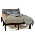 thumbnail image 1 of Infans Full Size 14" Wooden Bed Frame Mattress Platform Wood Slats Support Espresso, 1 of 7