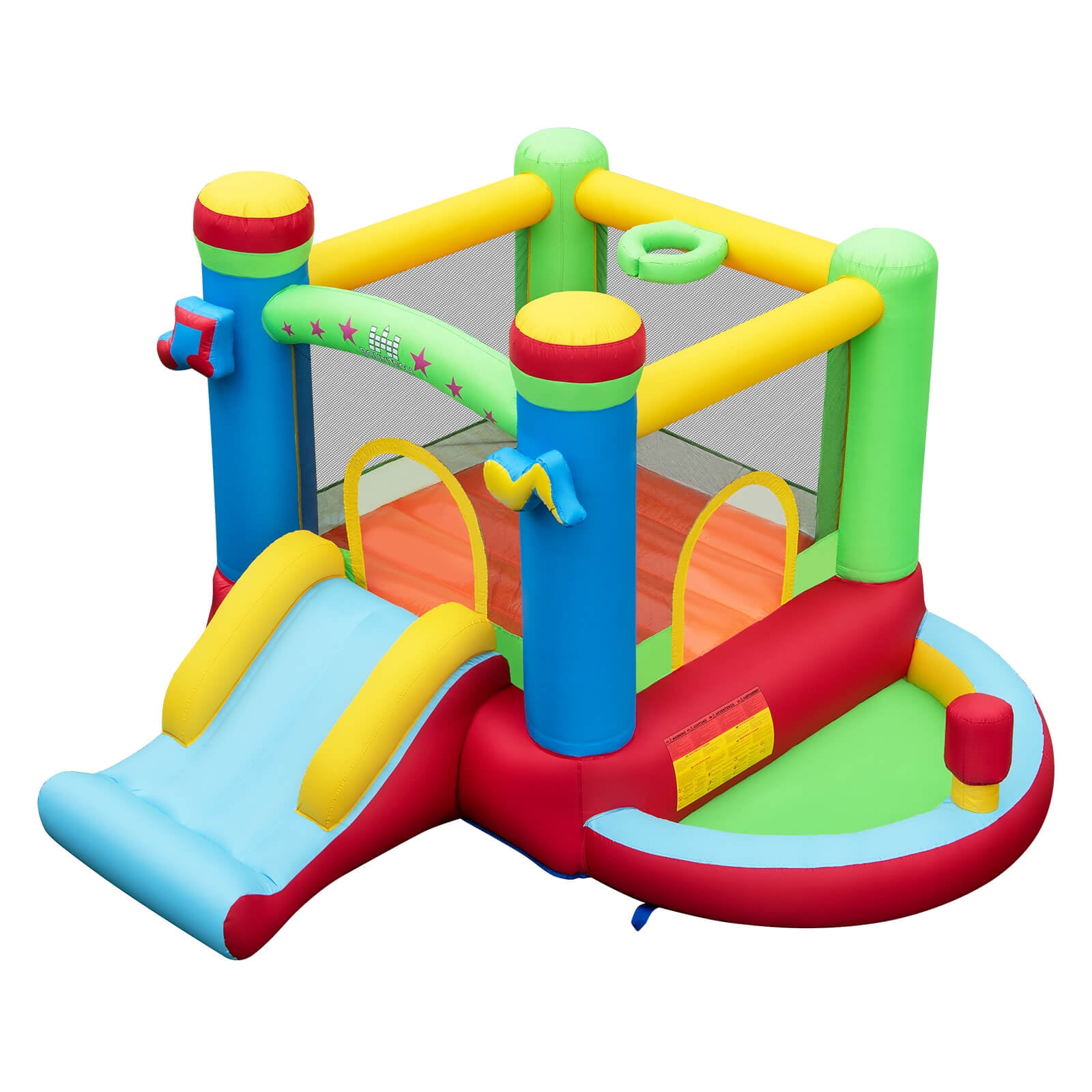Infans Inflatable Music-Themed Bounce House – Kids’ Castle Jumping Fun
