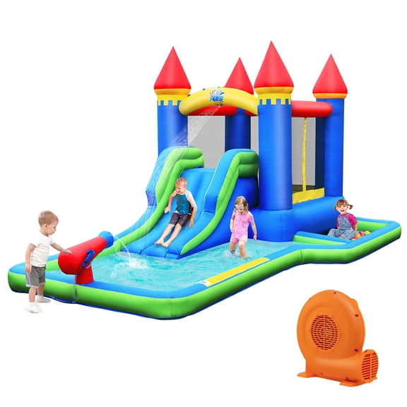 Infans Inflatable Castle Bouncer Bounce House Slide Water Park BallPit with 550W Blower