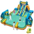 thumbnail image 1 of Infans Inflatable Water Slide w/ 2 Long Slides Pool Climbing Walls 950 W Blower, 1 of 7