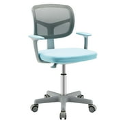 Infans Kids Desk Chair Adjustable Height Children Study Chair w/Auto Brake Casters Blue
