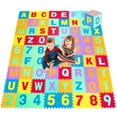 thumbnail image 1 of Infans Kids Foam Interlocking Puzzle Play Mat w/Alphabet & Numbers 72-Piece Set, 1 of 7