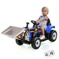 thumbnail image 1 of Infans Kids Ride On Excavator Digger 12V Electric Tractor RC w/ Digging Bucket Blue, 1 of 7