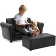 thumbnail image 1 of Infans  Kids Sofa Armrest Chair Couch Lounge Children Birthday Gift w/ Ottoman, 1 of 7