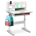 thumbnail image 1 of Infans Kids Writing Desk Student Study Table Height Adjustable w/Tilt Desktop, 1 of 7