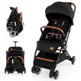 thumbnail image 1 of Infans Lightweight Baby Stroller Aluminium Frame w/ Net for Travel Black, 1 of 5